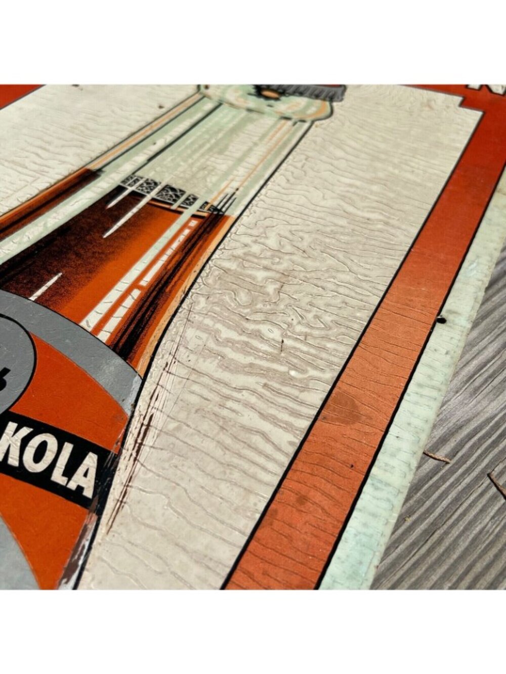 1930s Nichol Kola Cola Vertical Metal Advertising Sign Taste Sensation - Picture 7 of 16